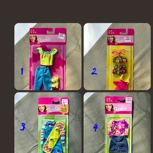 NIB 2002 Barbie outfit..   $8 each or $20 for 4